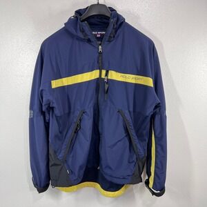 Vintage‎ Polo Sport RL67 Jacket L USA Made Y2K Colorblock Tech Windbreaker 90s